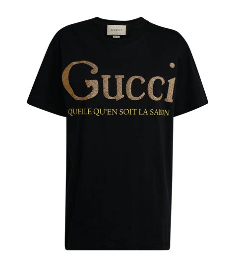 gucci t shirt women's free shipping|women gucci slogan t shirt.